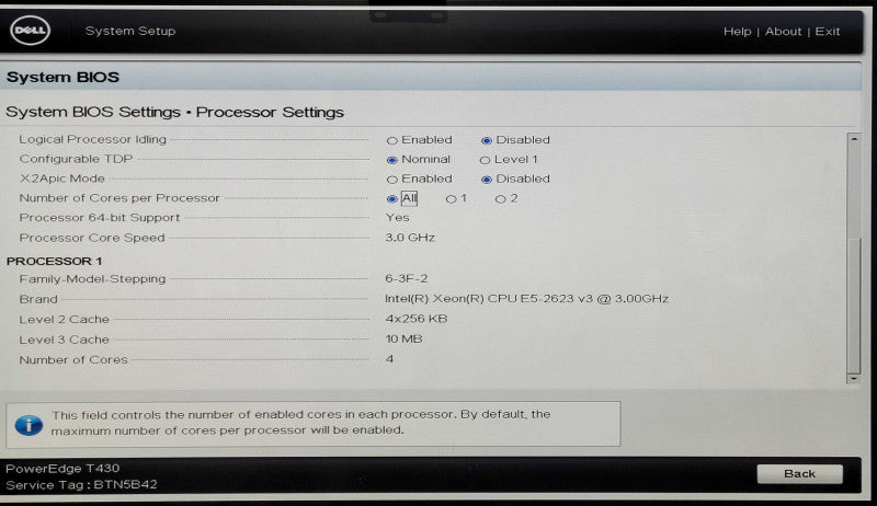 Dell PE T430 8x3.5", Xeon E5-2623 v3 3.00GHz 4C, 64GB DDR4, 8x 2TB SAS