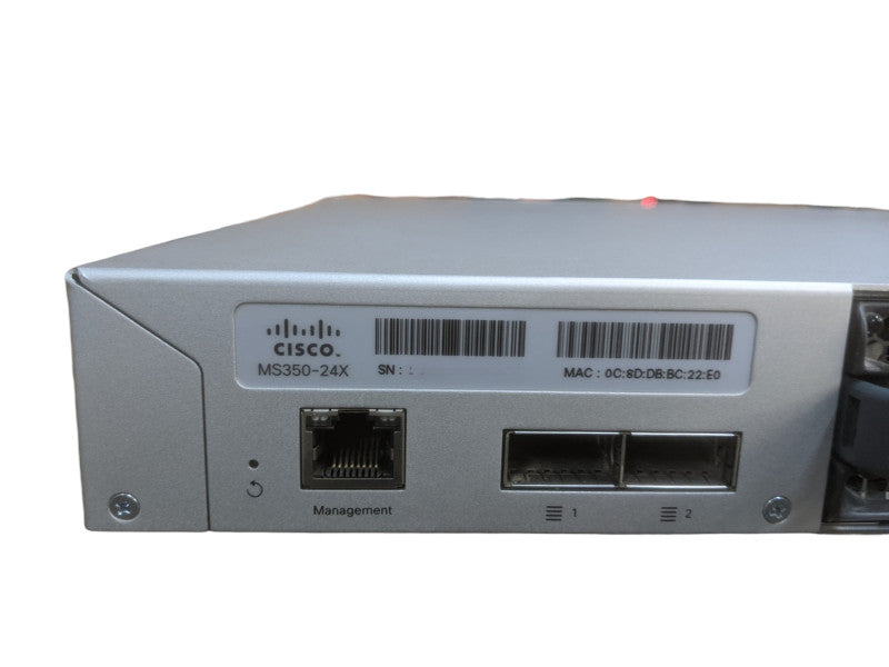 Unclaimed | Cisco Meraki MS350-24X-HW | 24-Port Switch | 16x1GB 8x10GB 4xSFP