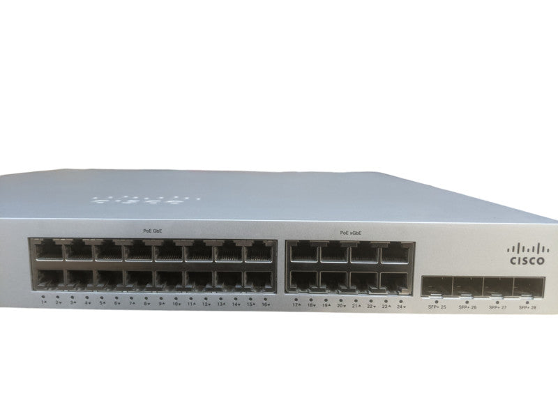 Unclaimed | Cisco Meraki MS350-24X-HW | 24-Port Switch | 16x1GB 8x10GB 4xSFP