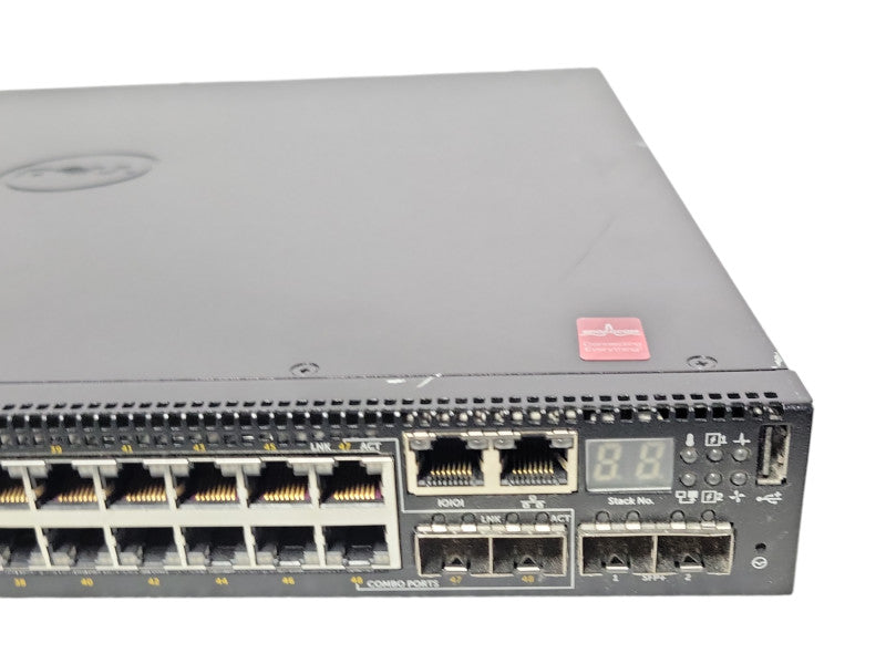 Dell N3048P 48 Port Gigabit PoE 10/100/1000 GbE 2x 10 GbE SFP+ Network Switch _