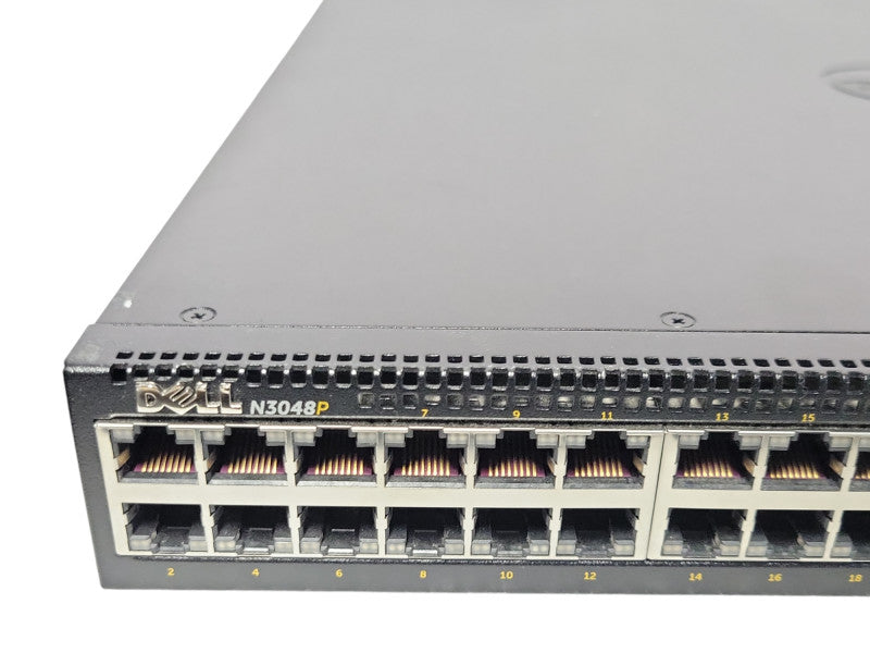 Dell N3048P 48 Port Gigabit PoE 10/100/1000 GbE 2x 10 GbE SFP+ Network Switch _
