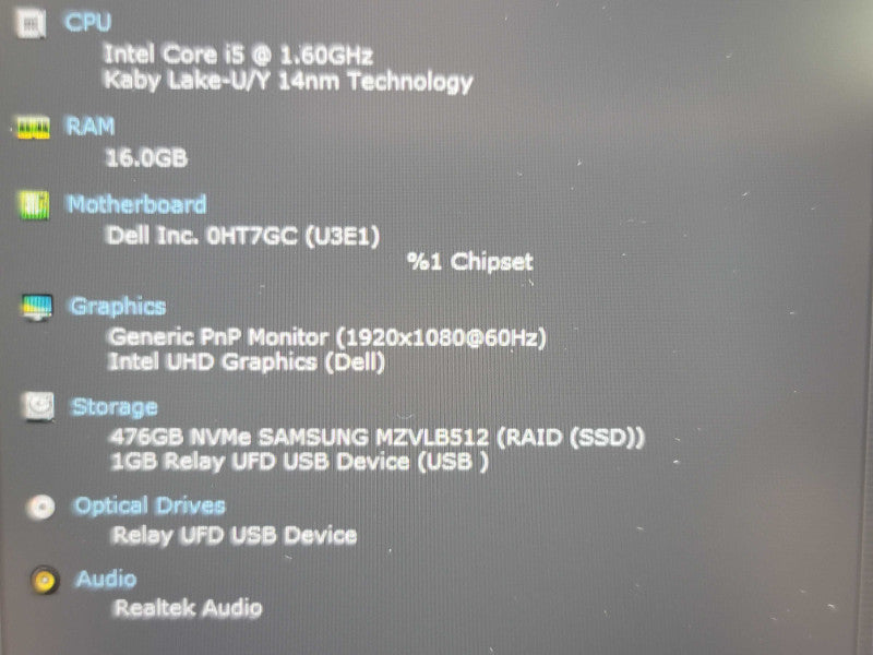 Dell Latitude 5510| i5-10210U| 16GB DDR4| 512GB NVMe β Lap200