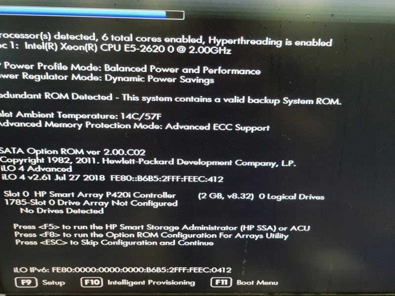 HP PL DL380p - Xeon E5-2620 0 | 16GB RAM | P420i RAID | 2x750W PSU %