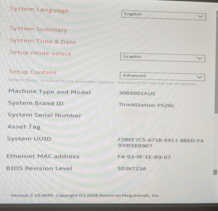 Lenovo ThinkStation P520c | Xeon W-2123 | 16GB DDR4 | No HDD | Quadro K600
