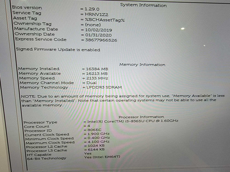 Dell Latitude 7400 2-1 14"| i5-8365U @1.6GHz | 16DB RAM | 256GB SSD  Lap200