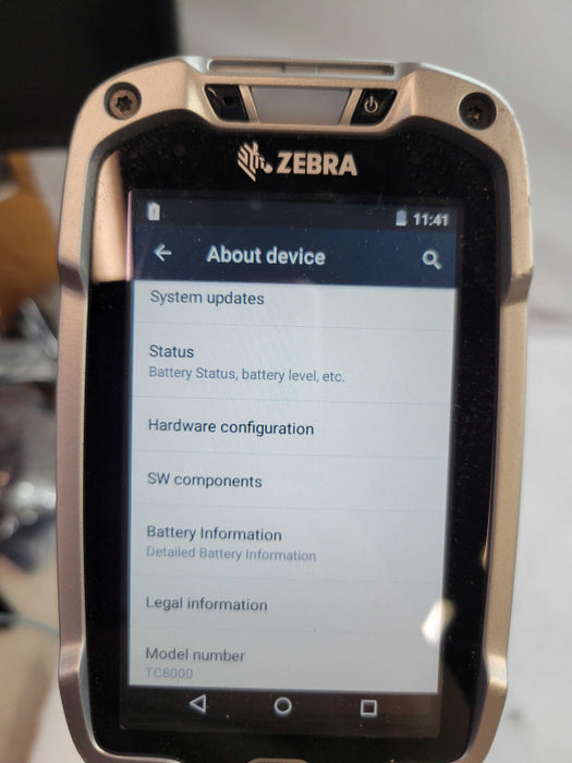 Zebra TC8000 Android Barcode Scanner %