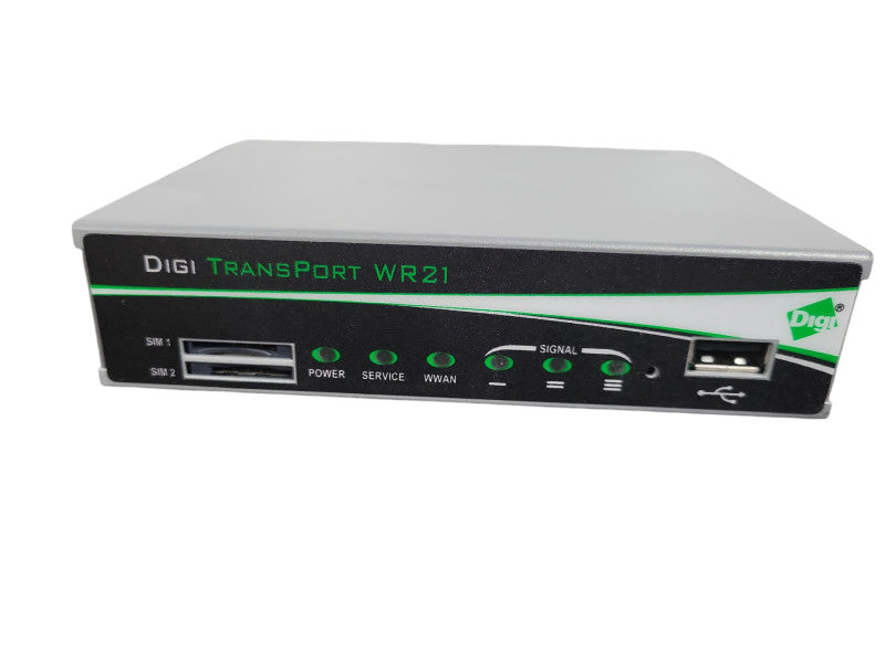 Digi Transport WR21-L WR21-L12B-D14-SA Cellular Ethernet Modem/Wireless Router !