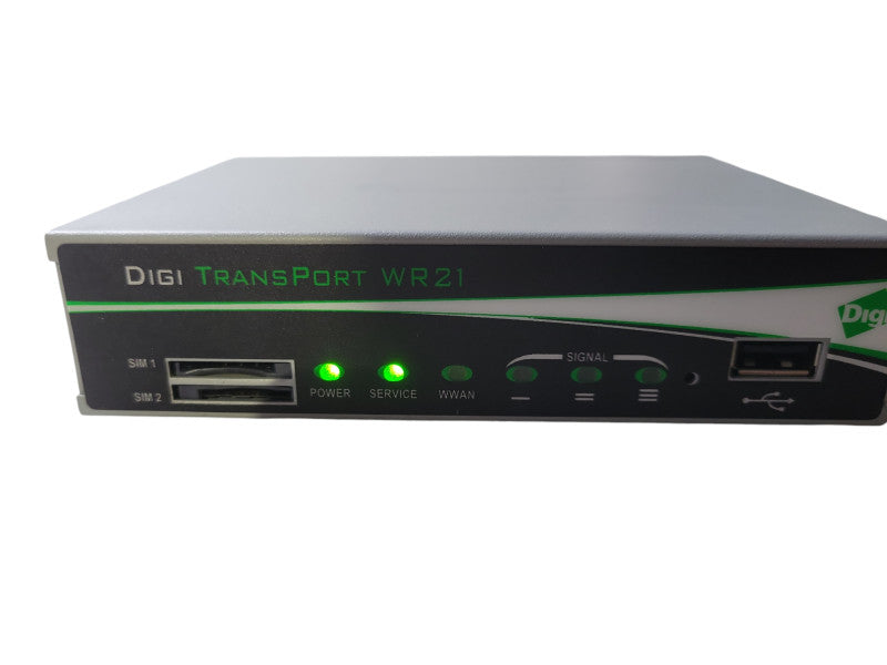 Digi Transport WR21-L WR21-L12B-D14-SA Cellular Ethernet Modem/Wireless Router !