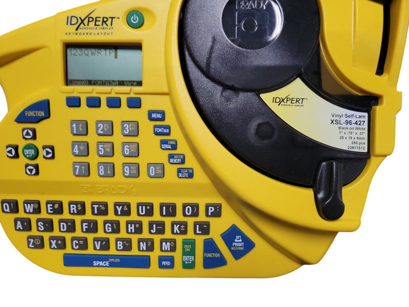 Bradley IDXPert handheld Labeler Keyboard Layout w/ Case, READ _
