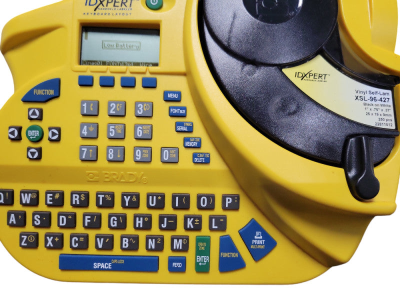 Bradley IDXPert handheld Labeler Keyboard Layout w/ Case, READ _