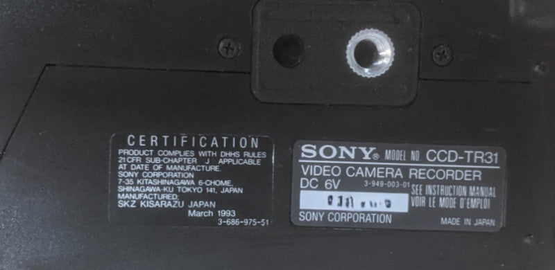Sony Video 8 Camera CCD-TR31 Camcorder | *READ*