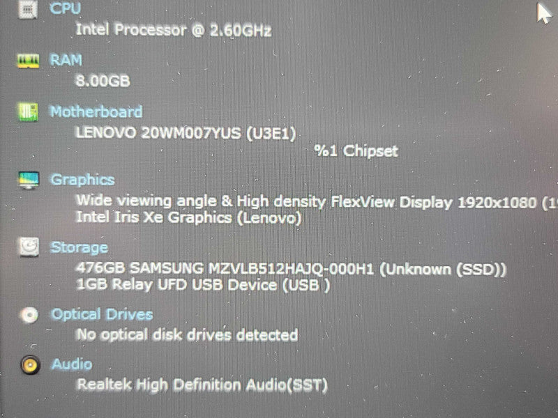 Lenovo ThinkPad T14s| i5-1135G7| 8GB DDR4| 512GB NVMe β Lap200