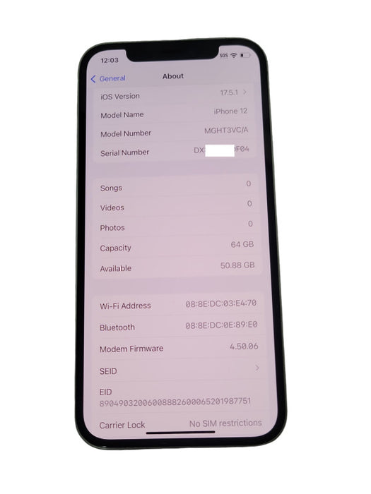Apple iPhone 12 64GB UNLOCKED PLEASE READ  _