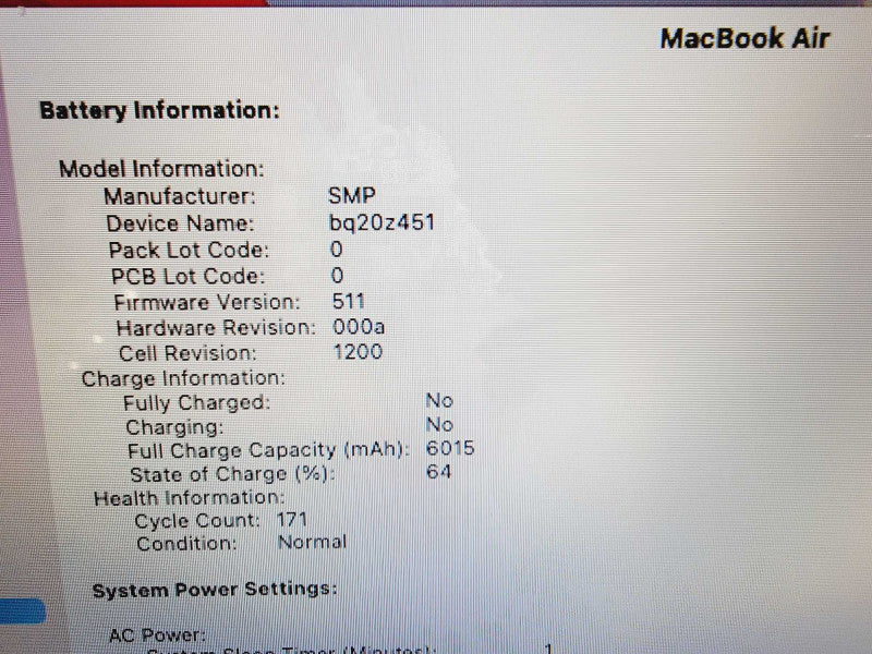 Apple Macbook Air 2017 13" 2-Core i5-5350U @ 1.8GHz 8GB DDR3 256GB SSD (
