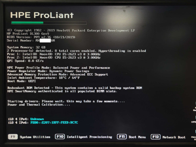 HP DL380 Gen9 2U  2x Xeon E5-2623v3 8C, 32GB DDR4 P440ar, 4x 300GB HDDs, SEE _