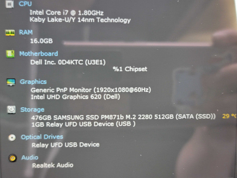 Dell Inspiron 15 7573 2 in 1 | i7-8550U| 16GB DDR4| 512GB M.2 SSD READ β Lap200