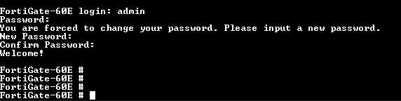 Fortinet Fortigate-60E, FG-60E, Network Security Firewall, Factory Reset