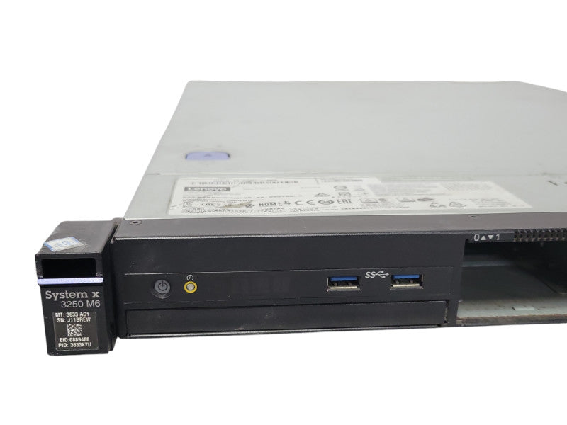 IBM SYSTEM X3250 M6 Xeon E3-1270v5 3.6GHz 64GB RAM M1215 2xPSU 2.5" _