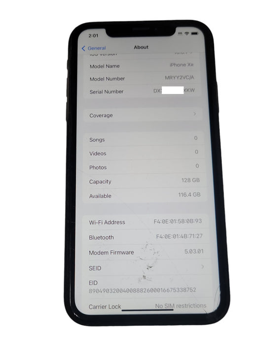 Apple iPhone XR 128GB UNLOCKED, READ _