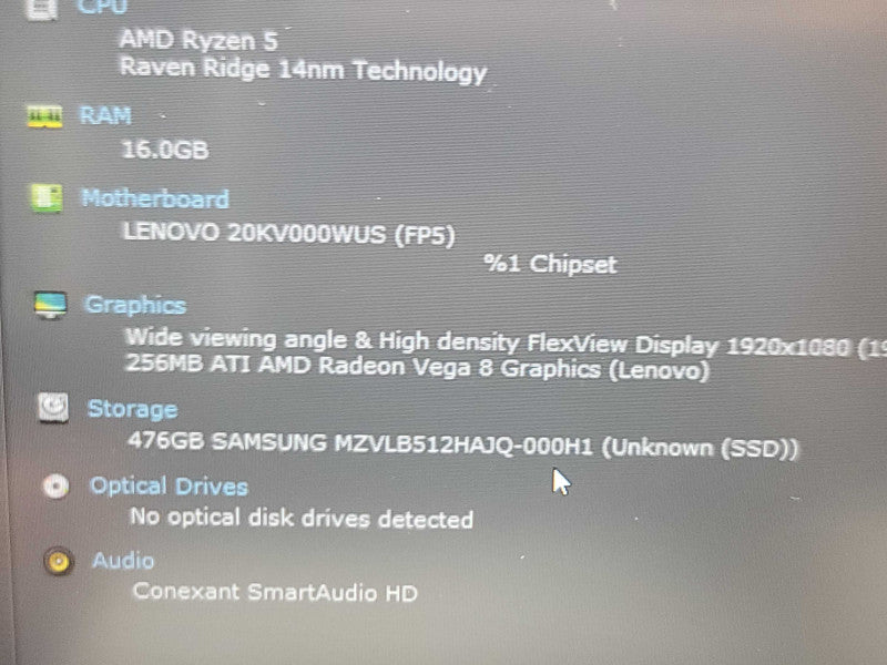 Lenovo ThinkPad E585| Ryzen 5 2500U| 16GB DDR4| 512GB SSD READ  β BudLap