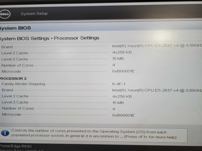 Dell PE R630 1U 8x 2.5" 2x Xeon E5-2637 v4 3.5GHz 4C 32GB DDR4 PERC H730 Mini !