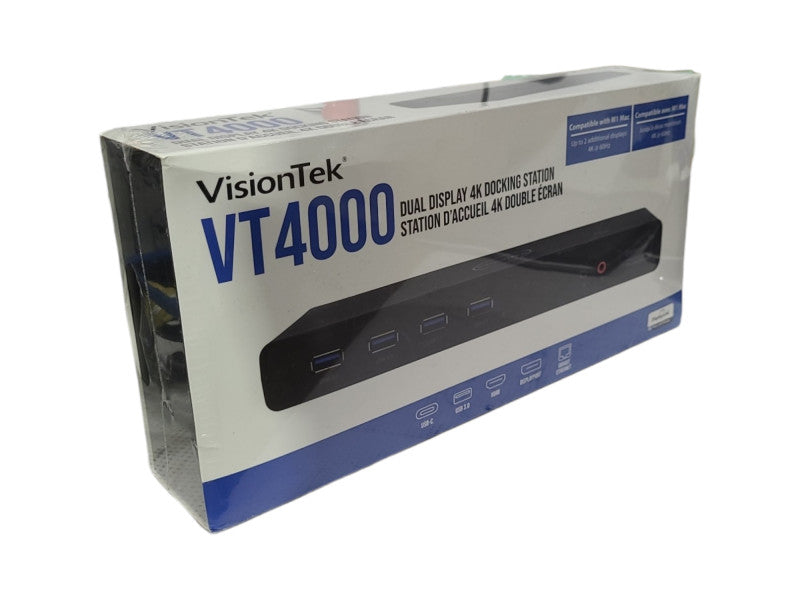 *New Sealed* VisionTek VT4000, Dual Display 4K Docking Station, 901005