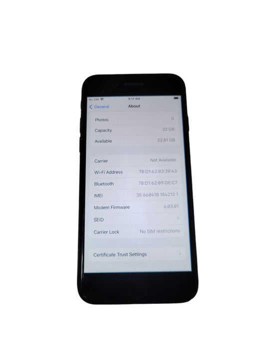 Apple iPhone 7 32GB Black Unlocked, READ Q_