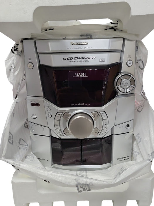 Open-Box Panasonic SC-AK110 5 CD Changer Stereo System 160W 80W/Ch _