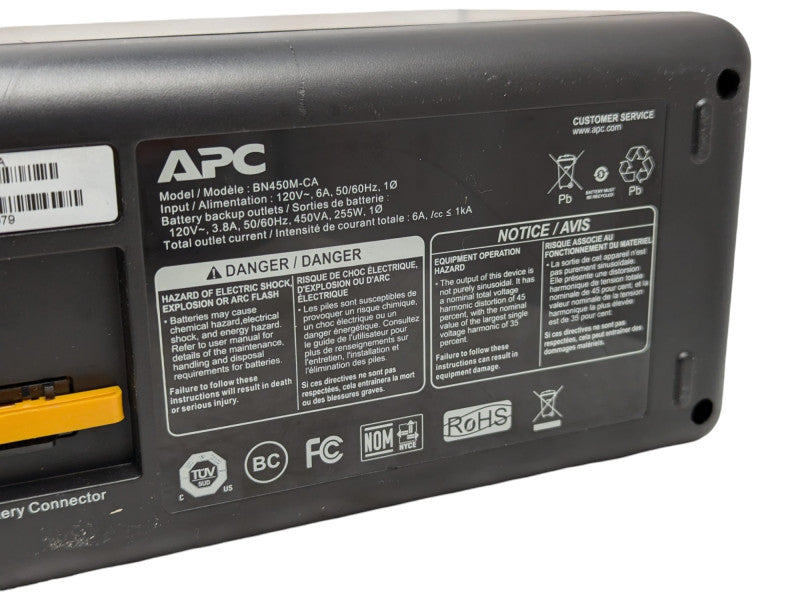 APC Back-UPS 450 BN450M-CA with good battery  -