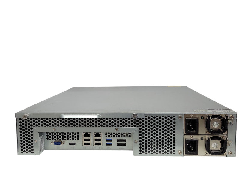 QNAP TS-869U-RP 8-Bay Network Attached Storage w/ 3x 4TB HDDs, 2x PSU, READ _