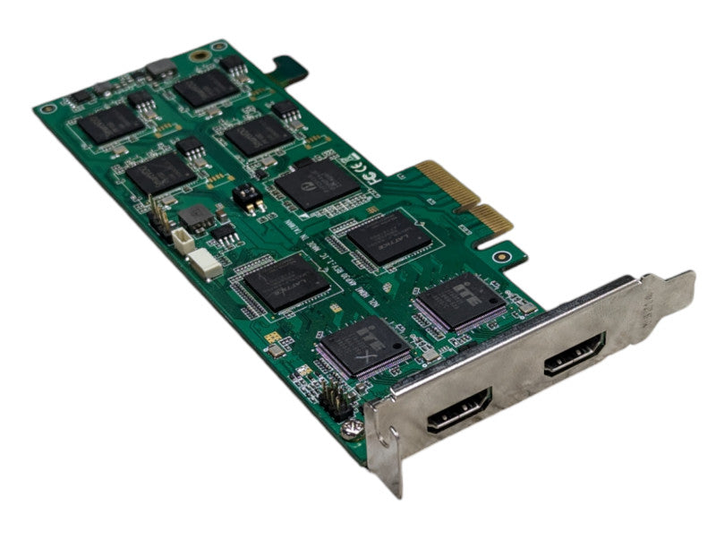 YUAN 2-Channel 4K HDMI Capture Card Low Profile PCIe  -