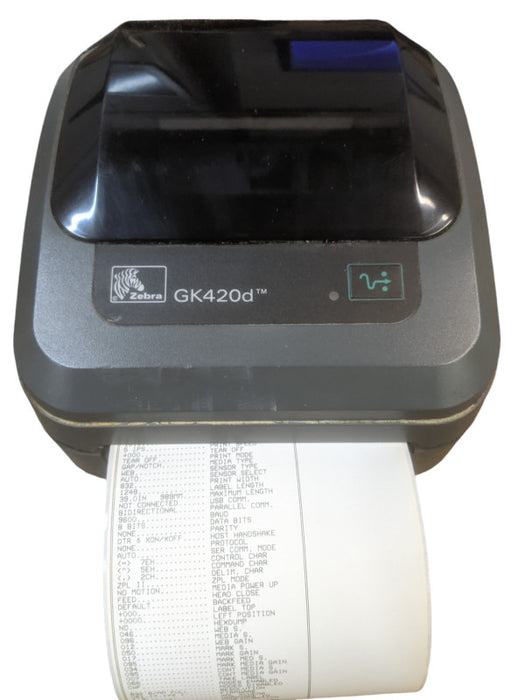 Zebra GK420d Thermal Label Printer | w/ Power Supply | GK42-202510-000