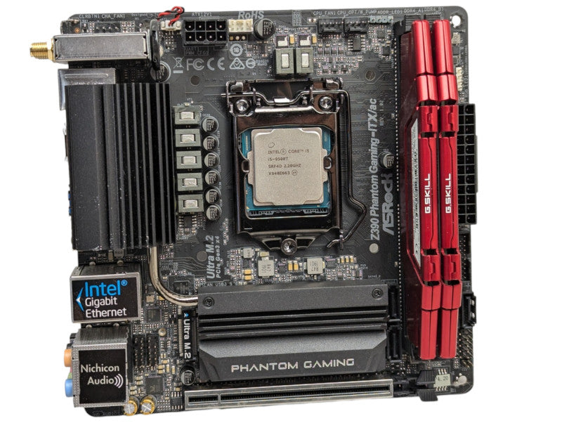 ASRock Z390 Phantom Gaming-ITX/ac mini with i5-9500T & 16GB RAM Please READ  Q-