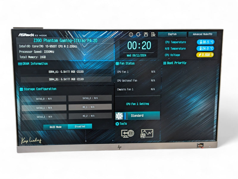 ASRock Z390 Phantom Gaming-ITX/ac mini with i5-9500T & 16GB RAM Please READ  Q-