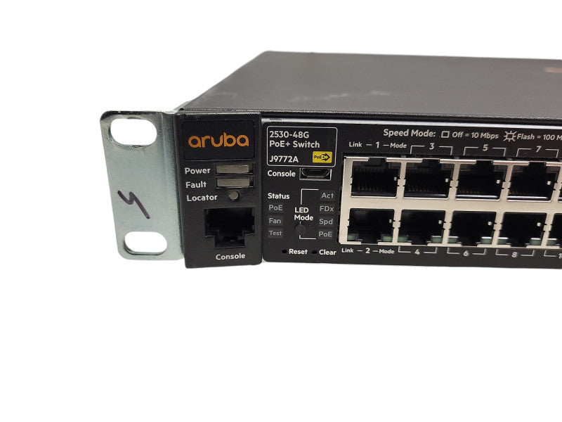 Aruba HPE 2530-48G J9772A PoE+ 48-Port Managed Gigabit Network Switch Q$