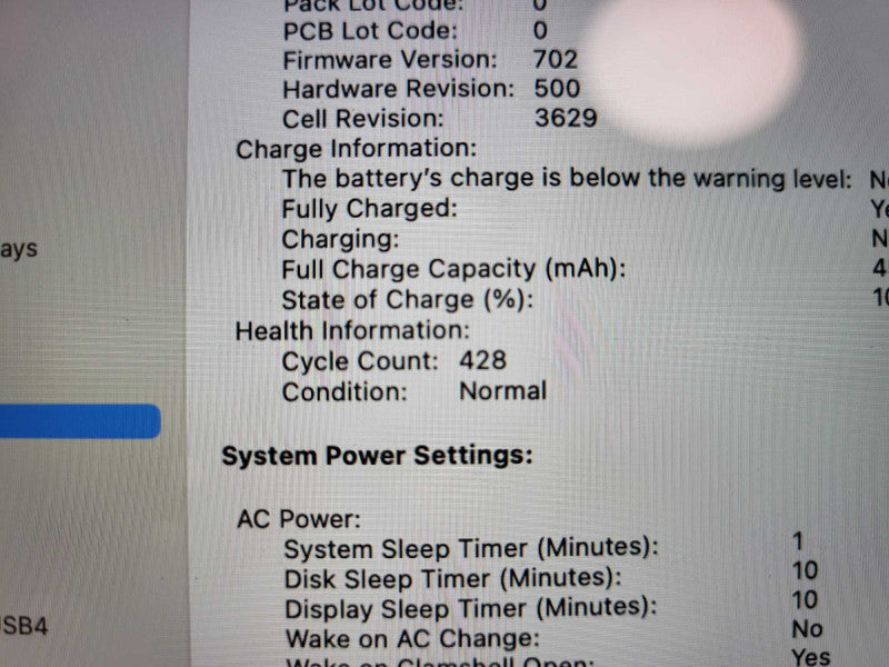 Apple MacBook 12" 2017 i5-7Y54 CPU 8GB RAM 256GB SSD 428 Cycle Count No Power Adapter $