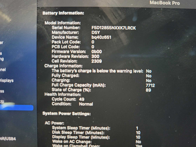 Apple Macbook Pro 2019 16" 8-Core i9-9880H @ 2.3GHz 16GB DDR4 1TB SSD Radeon