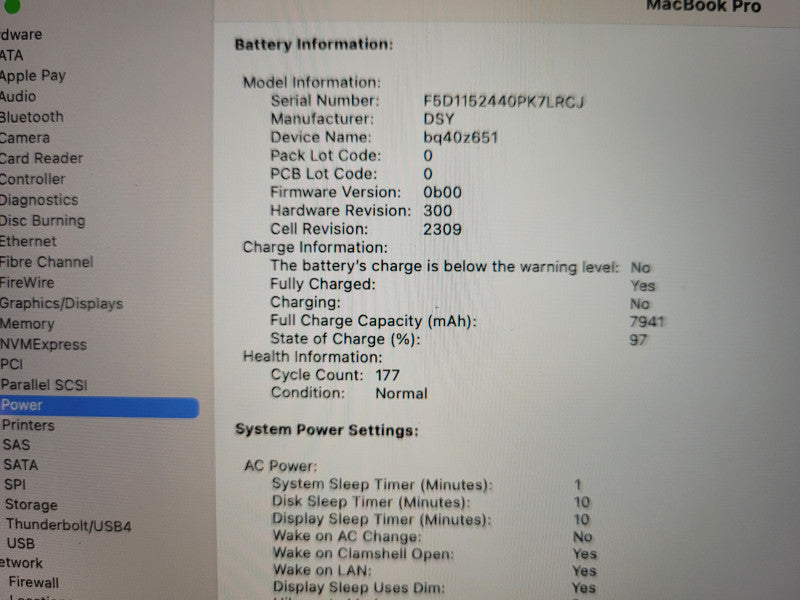 Apple Macbook Pro 2019 16" 6-Core i7-9750H @ 2.6GHz 16GB DDR4 512GB SSD Radeon Pro 5300M 4GB, Space Gray