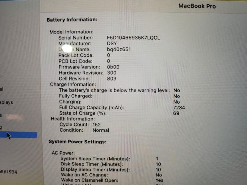Apple Macbook Pro 2019 16" 6-Core i7-9750H @ 2.6GHz 16GB DDR4 512GB SSD Radeon Pro 5300M 4GB
