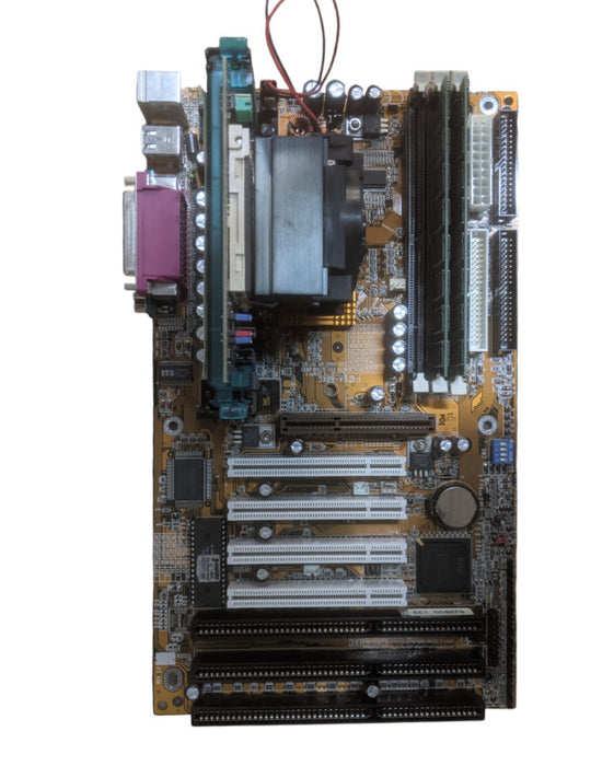 GIGABYTE GA-6BXC Motherboard | Celeron-MMX @ 500MHz  | 256mb RAM | I/O Shield