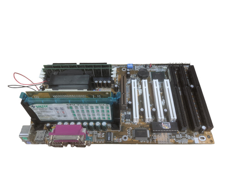 GIGABYTE GA-6BXC Motherboard | Celeron-MMX @ 500MHz  | 256mb RAM | I/O Shield