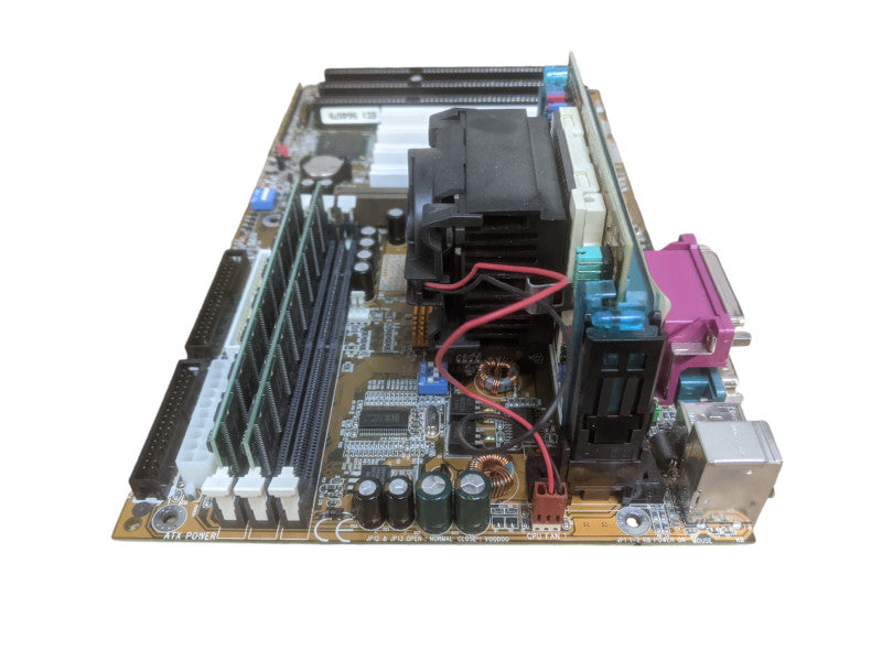 GIGABYTE GA-6BXC Motherboard | Celeron-MMX @ 500MHz  | 256mb RAM | I/O Shield