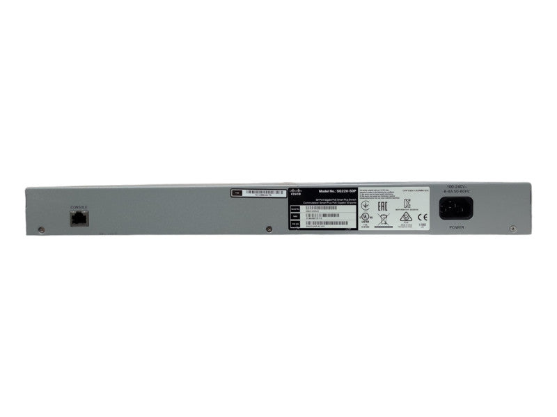 Cisco SG220-50P 50-Port Gigabit PoE Smart Network Ethernet Switch