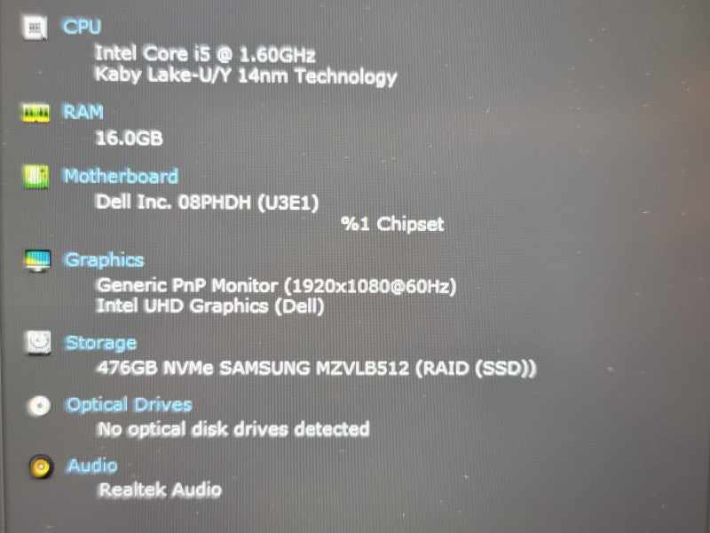 Dell Latitude 5510| i5-10310U| 16GB DDR4| 512GB M.2 low bat β Lap200