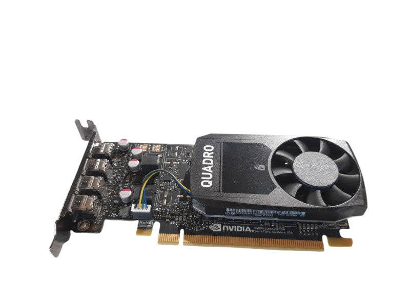 NVIDIA Quadro P1000, 4GB, GDDR5, low Profile, 4x Mini-DP, Graphic Card Q