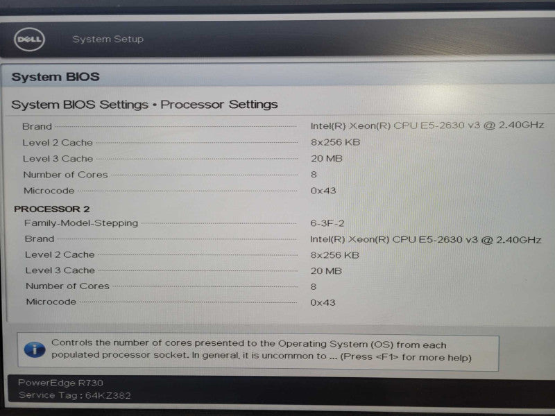 Dell R730 2U 2x E5-2630 v3 @2.4GHz 32GB DDR4 2x PSU 12x 2.5" PERC 730 Min !