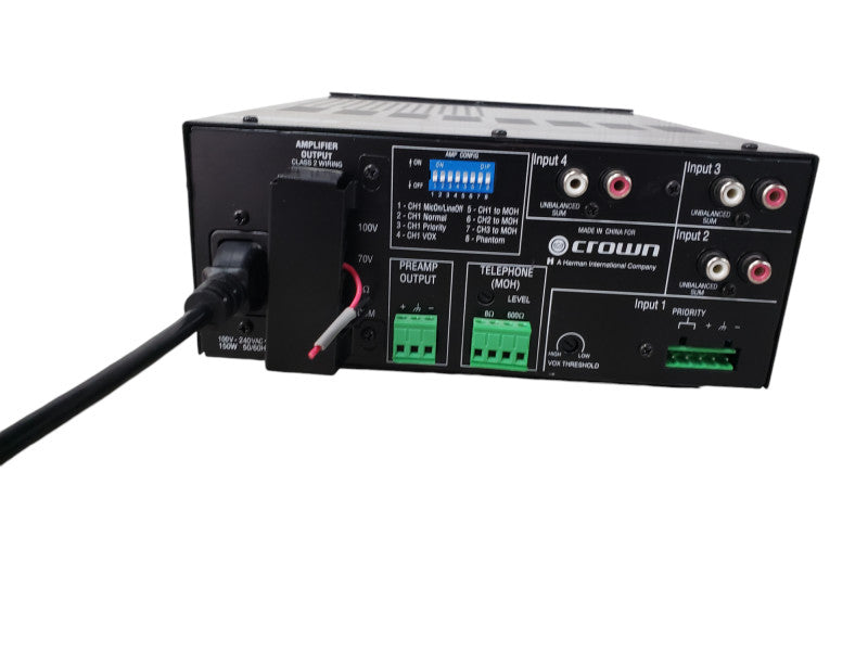 Crown 160MA Four-input and 1-Output Corded Electric 60-Watt Mixer/Amplifier