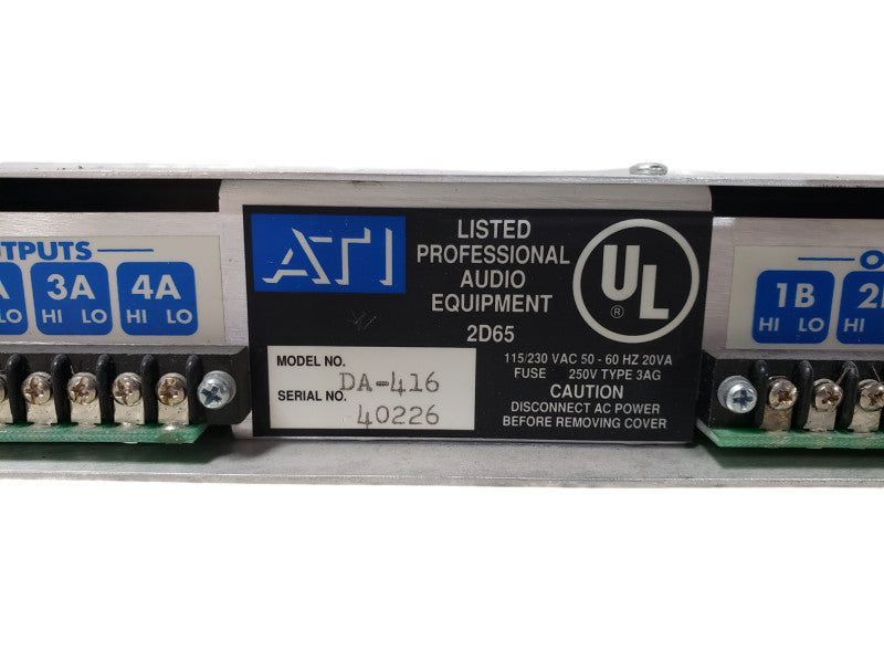ATI Encore DA 416 Quad 1x4 Distribution Amplifier