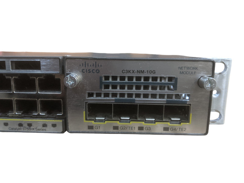 Cisco WS-C3750X-48T-S | 48-Port Gigabit Switch | C3KX-NM-10G | 2x 350W PSU