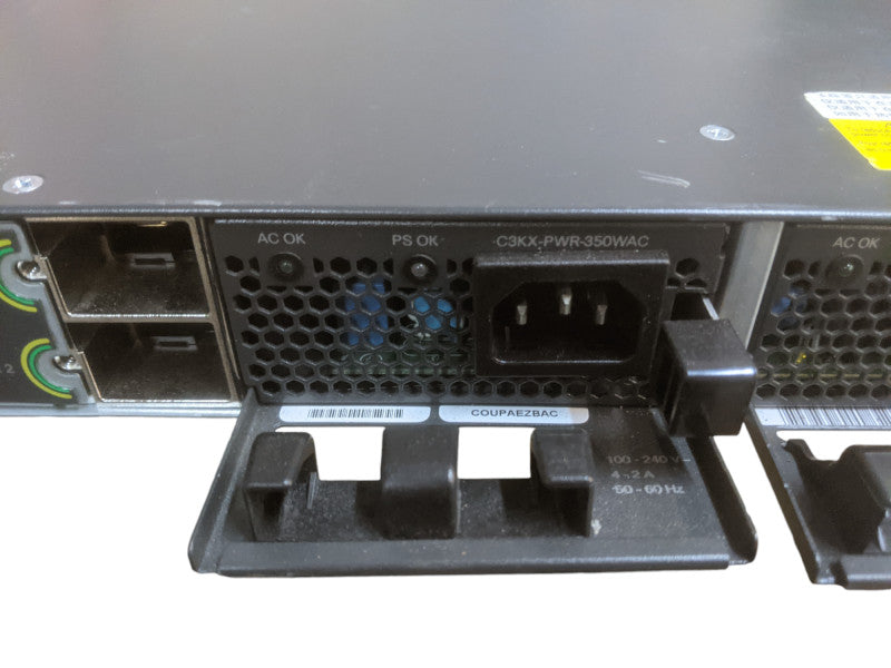 Cisco WS-C3750X-48T-S | 48-Port Gigabit Switch | C3KX-NM-10G | 2x 350W PSU